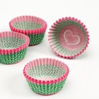 Формы для выпечки кексов бумажные UPAK LAND «Сердце», набор 300 шт., 3.5×2 см, одноразовые, зелёные - Фото 2