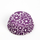 Формы для выпечки кексов бумажные UPAK LAND «Цветочки», набор 300 шт., 3.5×2 см, одноразовые, фиолетовые  (артикул 10850586)  большой выбор товаров оптом и в розницу по низким ценам с доставкой