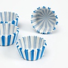 Формы для выпечки и упаковки конфет бумажная UPAK LAND «Калейдоскоп», набор 300 шт., 3.5×2 см, одноразовые, синие - Фото 2