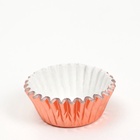 Формы для выпечки и упаковки конфет бумажные UPAK LAND, набор 300 шт., 3.5×2 см, одноразовые, розовое золото - Фото 3