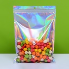 Пакет Zip - lock ПЭТ, иридисцентный, со спл. окном, плоский, еврослот 18×26 см набор 20 шт. 10851642