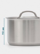 Ковш Hanna Knövell, 2.8 л, d=18, h=11 см, с крышкой, толщина стенки 0.8 мм, индукция, нержавеющая сталь - Фото 8