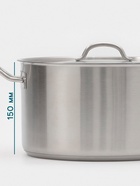 Ковш Hanna Knövell, 8 л, d=26, h=15 см, с крышкой, толщина стенки 0.8 мм, индукция, нержавеющая сталь - Фото 8