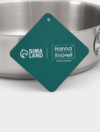 Сковорода-сотейник Hanna Knövell, 1.7 л, d=20 см, h=6 см, толщина стенки 0.6 мм, индукция, нержавеющая сталь - Фото 7