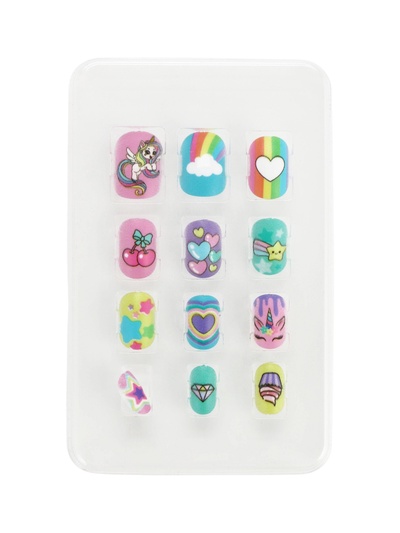 Накладные ногти детские «Веселый Единорожка» , 12 шт.
