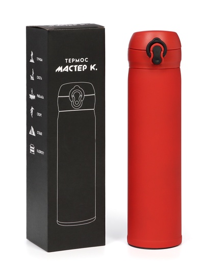 Термос «Мастер К», 500 мл, красный