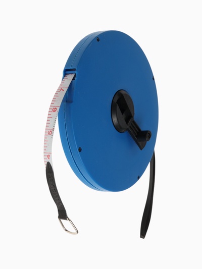 Рулетка геодезическая ЛОМ, ПВХ лента, 50 м × 12.5 мм