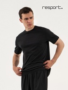 Футболка мужская Resport, бифлекс, размер XXL (54), чёрная - Фото 1