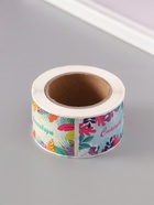 Наклейка бумага "Яркость" 3х5 см 200 шт в рулоне - фото 808685037