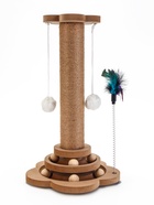 Когтеточка столбик с игрушкой "Шасси-2", 23 см × 23 см × 46 см - Фото 2