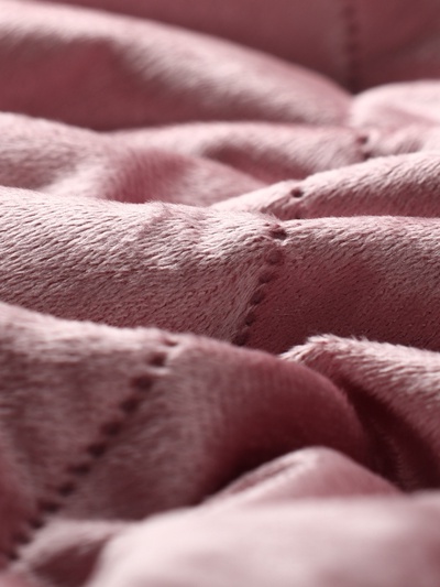 Покрывало Этель 1.5 сп 120×200±5 см, розовый, велюр, 100% п/э