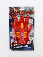 Игровой набор с перчаткой супергероя «Железный человек», стреляет присосками, 1 устройство запуска - Фото 1