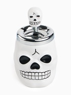 Пепельница для дома бездымная «Череп», для сигарет и стиков, 13×16 см, белая - фото 41516547