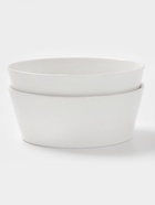 Салатники Magistro White Snow, набор 2 шт., 1 л, 18×7 см, фарфор, белые - Фото 3