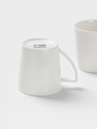 Кружки Magistro White Snow, набор 2 шт., 340 мл, фарфор, белые - Фото 4