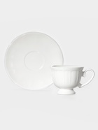 Чайная пара WY Renessans, 180 мл, фарфор, белая - Фото 2