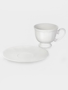 Чайная пара WY Renessans, 180 мл, фарфор, белая - Фото 3