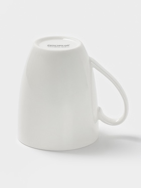 Кружка Доляна White Label, 350 мл, фарфор, белая