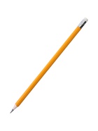 Набор карандашей чернографитных Calligrata. Classic, 12 штук, HB, с ластиком, трёхгранные, пластиковые, оранжевый корпус - Фото 4