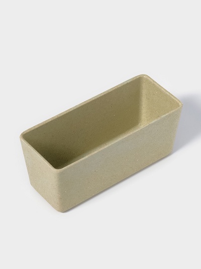 Кашпо для цветов WeatFiber, пластик, 17×7×7.5 см, зелёное