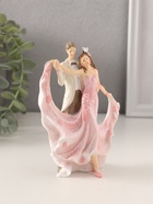 Фигурка полистоун «Танцующая пара», бело-розовый, 9.5×5×13 см - Фото 2