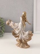 Фигурка полистоун «Перерождение. Девушка в летящем платье», бежевый, 22.5×8.5×25 см - Фото 3
