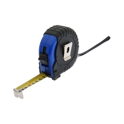 Рулетка ТУНДРА, обрезиненный корпус, 10 м × 25 мм