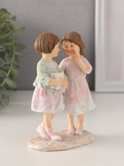 Фигурка полистоун «Малышки-подружки», розово-зелёный, 8.5×5×12.5 см - Фото 2