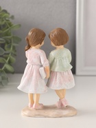 Фигурка полистоун «Малышки-подружки», розово-зелёный, 8.5×5×12.5 см - Фото 3