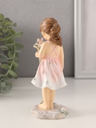Фигурка полистоун «Малышка в розовом сарафане, с букетом», 6.5×6×15 см - Фото 4