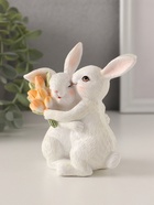 Фигурка полистоун «Парочка зайчиков с тюльпанами. Объятия», 11×5.5×11.5 см - Фото 4