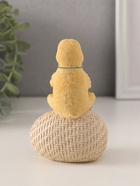 Фигурка полистоун «Цыплёнок на яйце: дзен», 7.5×5.5×11.5 см - Фото 3