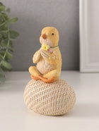 Фигурка полистоун «Цыплёнок на яйце: дзен», 7.5×5.5×11.5 см - Фото 4