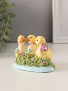 Фигурка полистоун «Утята в пруду с цветами», 9×5.5×6.5 см - Фото 3