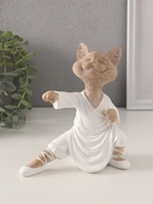 Фигурка полистоун «Кот каратист», 14×7.5×15 см - Фото 1
