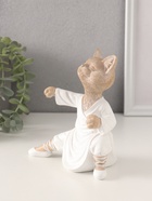 Фигурка полистоун «Кот каратист», 14×7.5×15 см - Фото 2