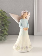 Фигурка полистоун «Девушка-ангел в нежно-голубом платье, руки-сердце», 9.5×6.5×16 см - Фото 2