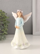 Фигурка полистоун «Девушка-ангел в нежно-голубом платье, руки-сердце», 9.5×6.5×16 см - Фото 4