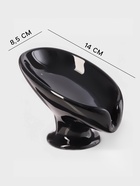 Мыльница SAVANNA Essence, керамика, чёрная - Фото 2