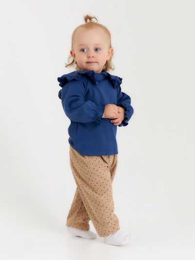 Кофточка для девочки «Крошка Я» BASIC LINE, рост 62-68 см, синяя