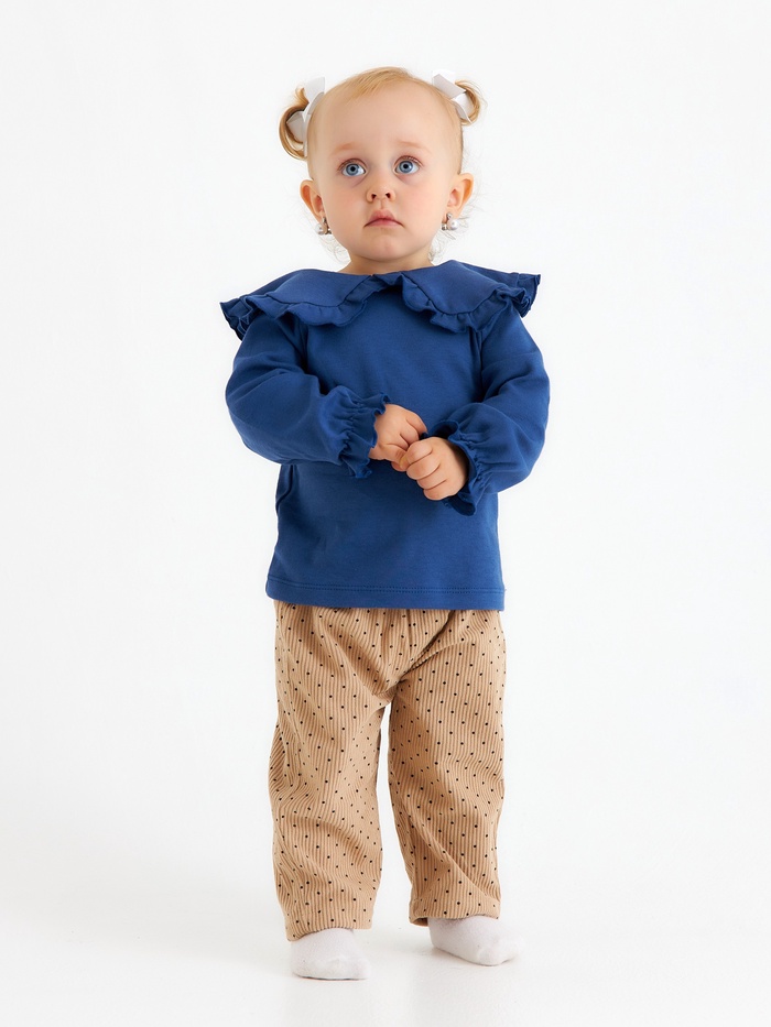 Кофточка для девочки Крошка Я BASIC LINE, рост 74-80 см, синяя - Фото 1