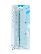 Резак для бумаги роликовый А5, до 3 листов, безопасное, голубой - Фото 1