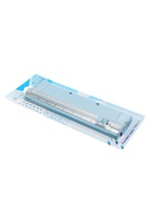 Резак для бумаги роликовый А5, до 3 листов, безопасное, голубой - Фото 2