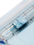 Резак для бумаги роликовый А5, до 3 листов, безопасное, голубой - Фото 3