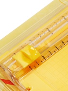 Резак для бумаги роликовый А5, до 3 листов, безопасное, желтый - Фото 3