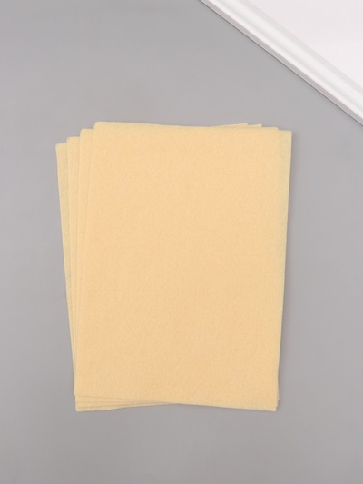 Фетр мягкий 1.5 мм, «Бежевый», набор 4 листа, 15×20 см
