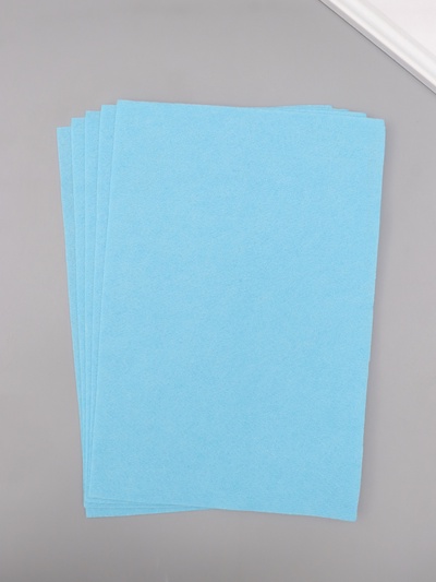 Фетр мягкий 1.5 мм, «Голубой», набор 5 листов, 20×30 см