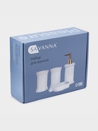 Набор для ванной SAVANNA «Ретро», 4 предмета, дозатор для мыла, 2 стакана, мыльница - Фото 7