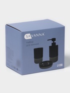 Набор для ванной SAVANNA «Глянец», 3 предмета, дозатор для мыла, стакан, мыльница - Фото 11