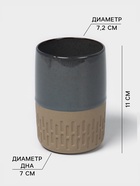 Набор для ванной SAVANNA «Софт», 2 предмета, дозатор для мыла, стакан - Фото 3